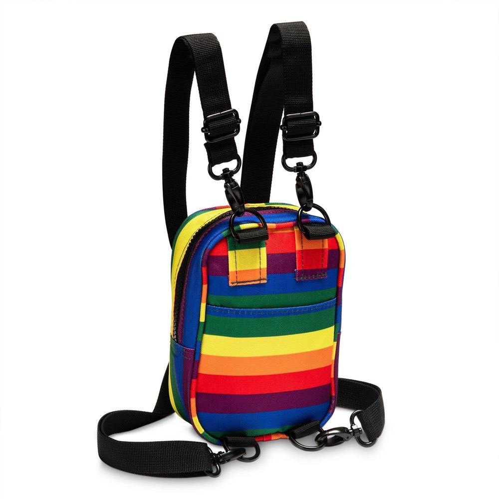 NWT-Vibe Rainbow Crossbody Sling Bag | Eco-Friendly rPET | Festival • Travel - Picture 3 of 7